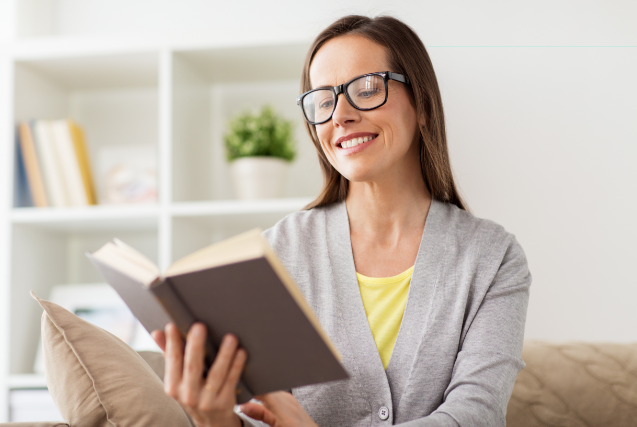 Lady Reading Book Lady Reading Book