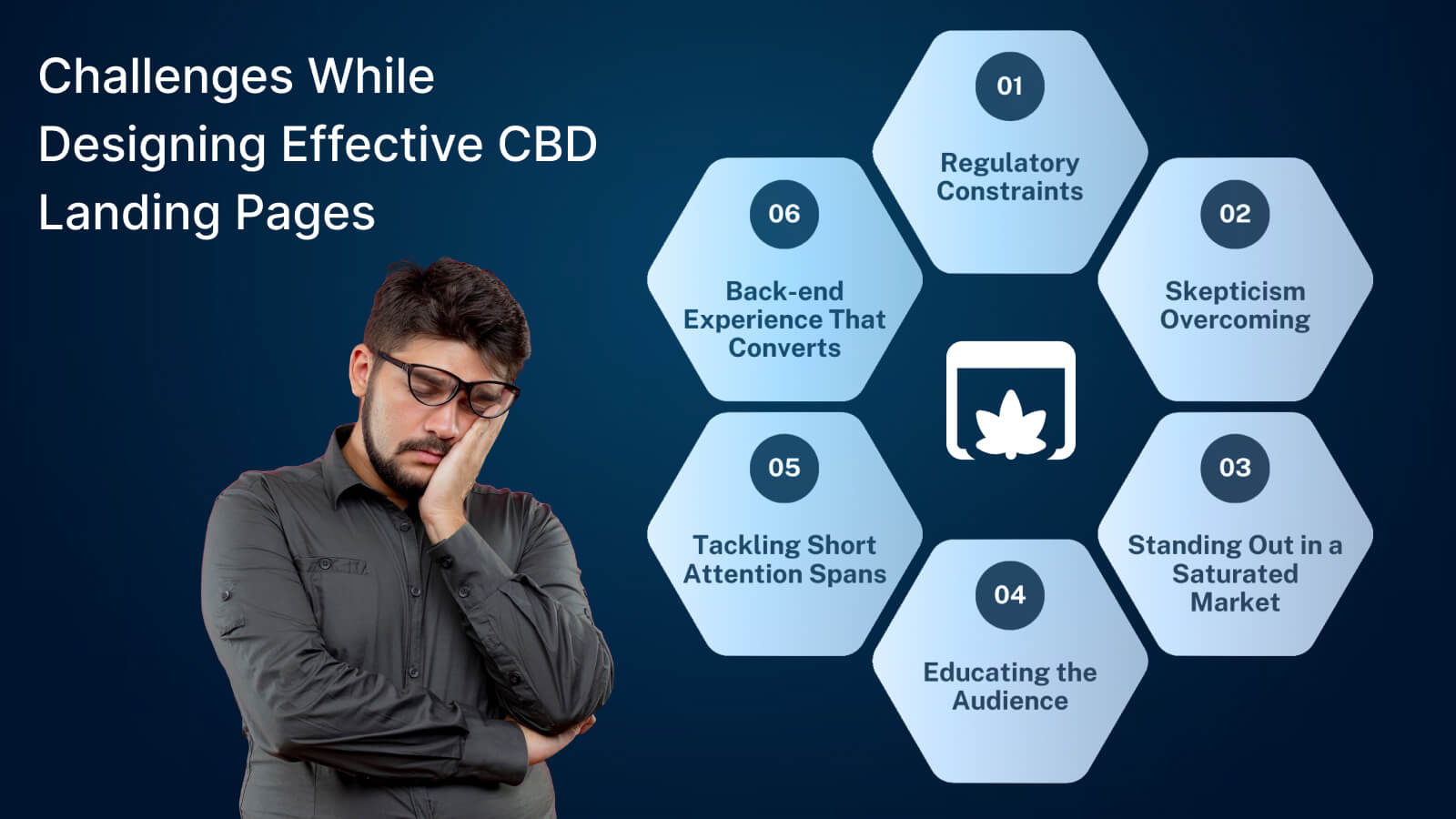 A visually appealing and high-impact CBD landing page showcasing premium CBD products with trust indicators.