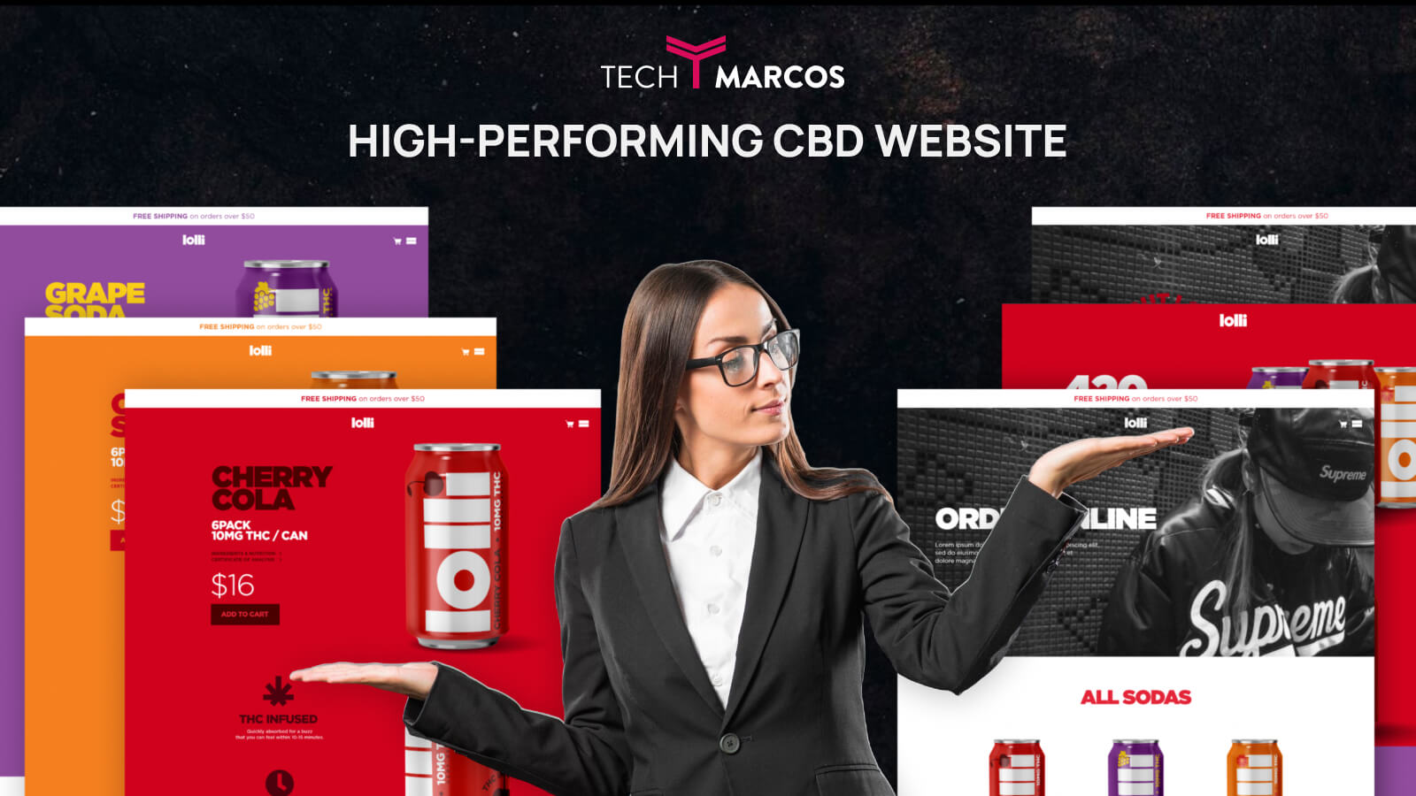 Custom cannabis websites crafted for branding and seamless usability.