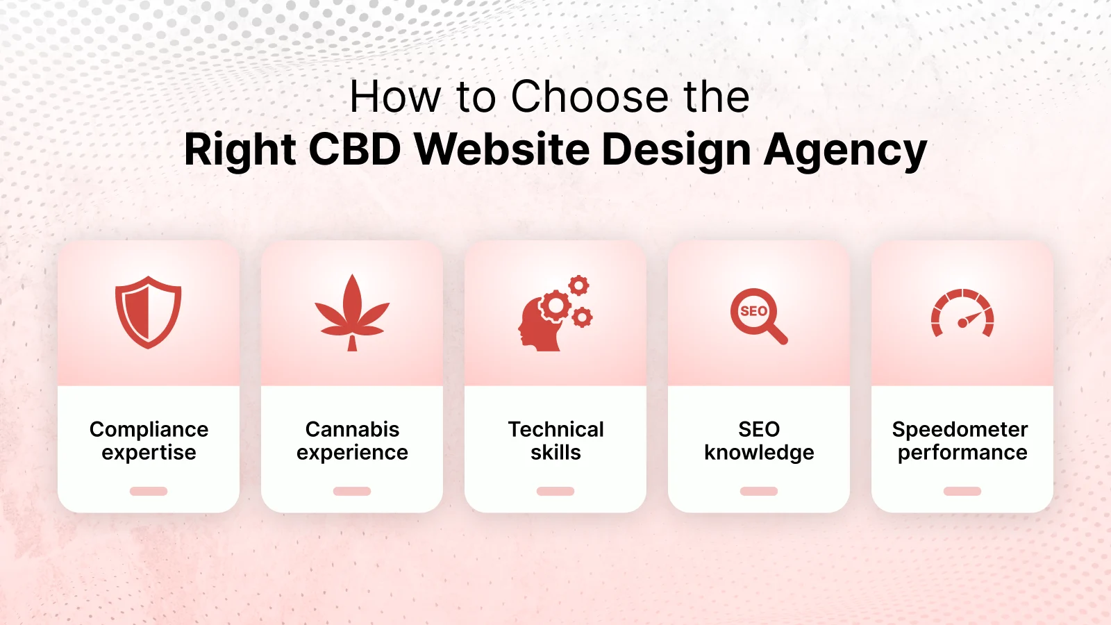 checklist for choosing the right CBD website design agency with focus on compliance, SEO, and ecommerce experience