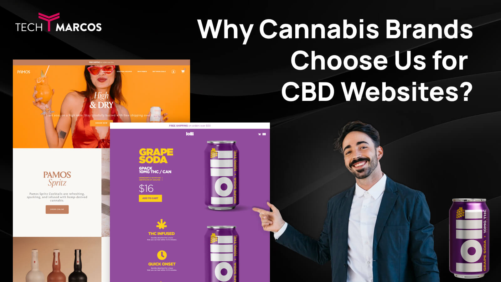Web design + development for cannabis brands with tailored solutions.