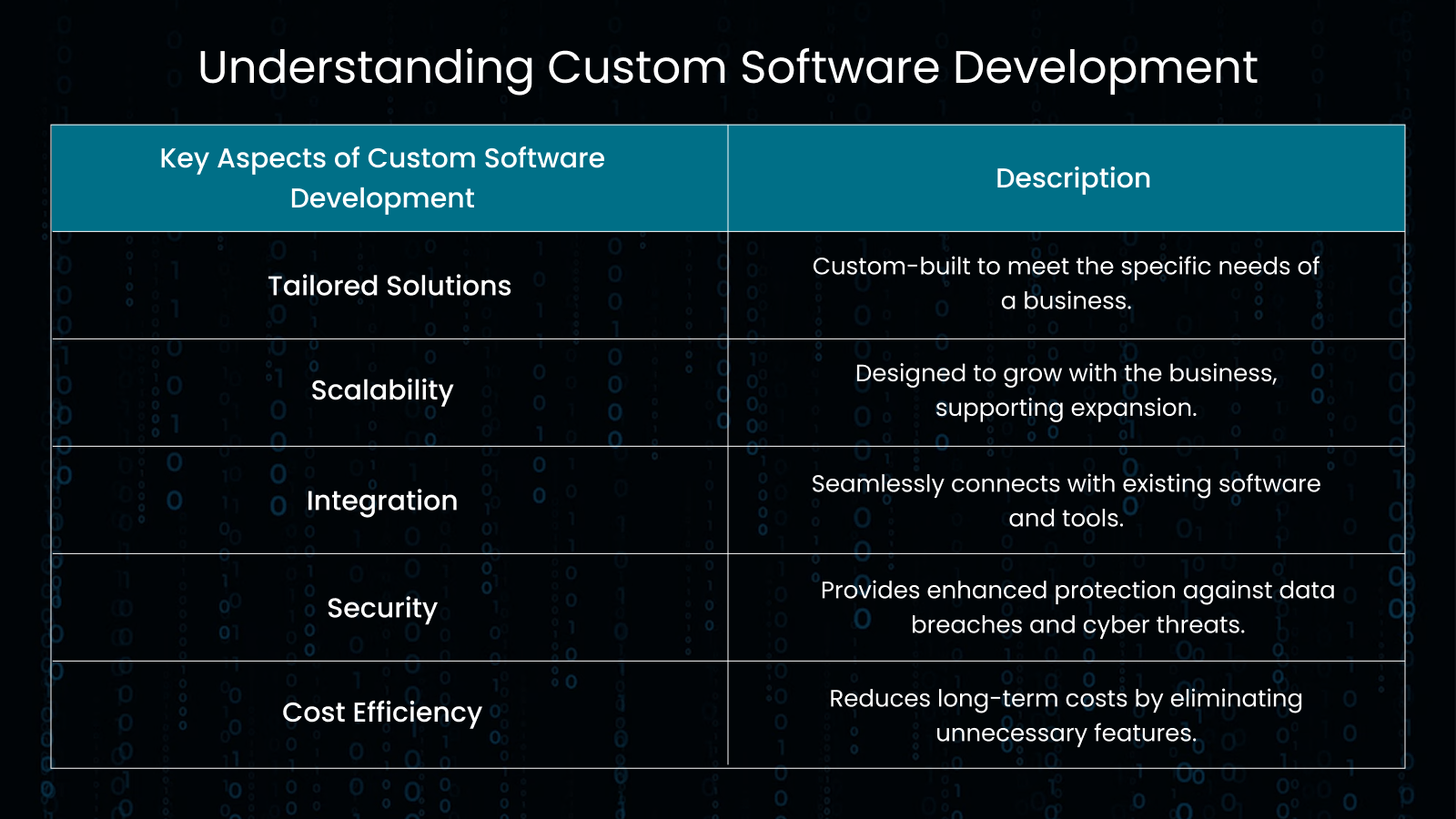 Custom software solutions